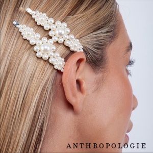 Anthropologie Pearl Beaded Bobby Pin